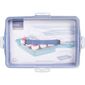 Tavă de servire cu capac EH 44 x 31 x 10 cm, alb