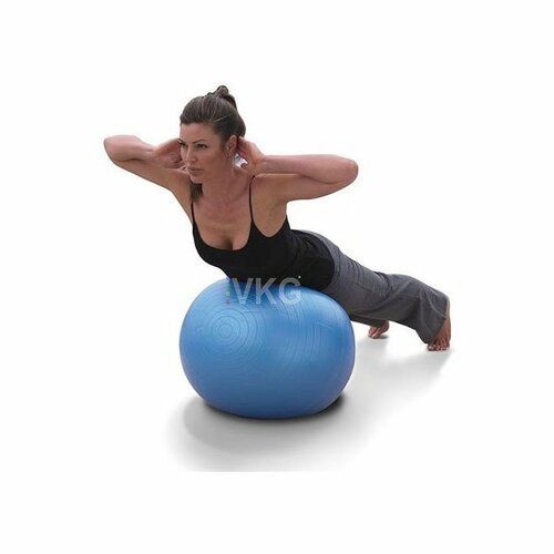 Gymnastikball 65 cm mit Pumpe, blau