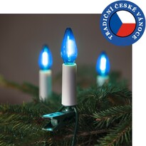 Felicia LED Filament karácsonyfaégő készlet, kék,  SV-16, 16 izzós