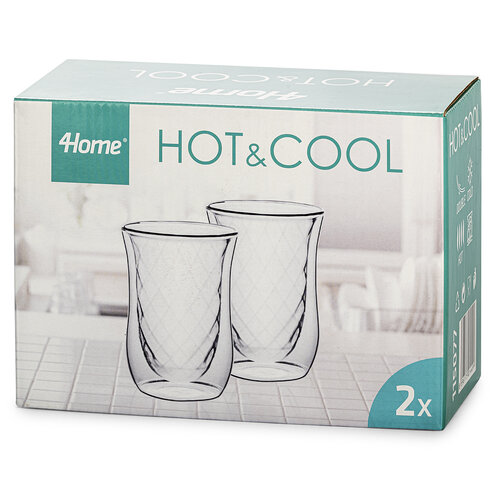 4Home Termo sklenice Diamond Hot&Cool 250 ml, 2 ks