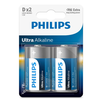 Philips D 1,5 V ultraalkalikus akkumulátor D 1,5 V