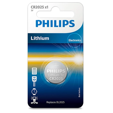 Philips akkumulátor CR2025 3 V, lítium gombelem