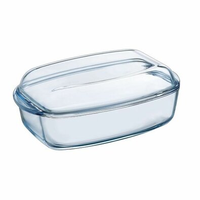 Pyrex Glasbackform mit Deckel, 6,7 l