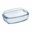 Pyrex Steklena posoda za pečenje s pokrovom, 6,7 l