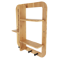 Wandregal Artid 2, Bambus, 52 x 10 x 59,5 cm
