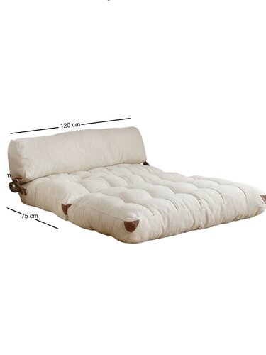 Fold Teddy 2 Cream canapea extensibilă