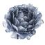 Virág karácsonyi dekoráció tollból, átmérő: 6,5 cm, kék