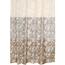 Bellatex Tuš zavesa Lístky rjava, 180 x 200 cm