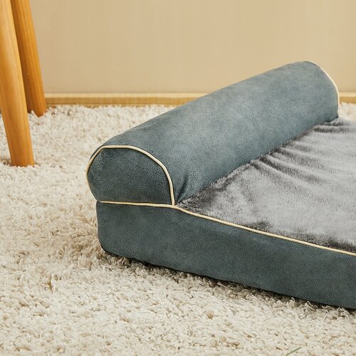 4Home Hundebett mit Memory-Schaum Exclusive L, 75 x 50 x 14 cm