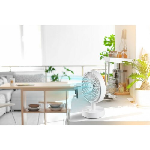 DOMO DO8151 stolní USB aku ventilátor s oscilací