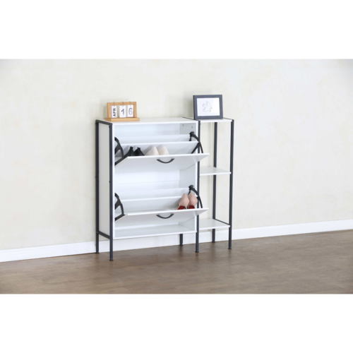 Szafka na buty SOVIO, 2 półki, biały