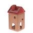 Ceramiczna lampa zapachowa Czerwony domek, 7,5 x15 x 7,5 cm