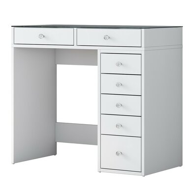 Kozmetický stolík Aurora White