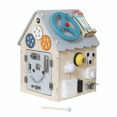 2Kids Toys Activity board Domček, sivá