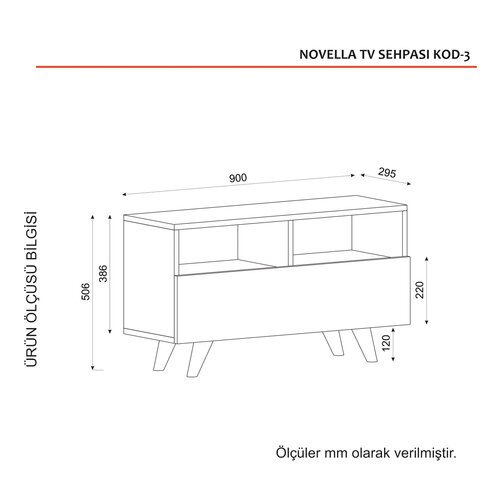 TV stolík Novella White