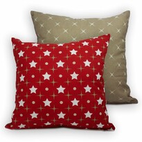 Față de pernă Stars red, 40 x 40 cm Față de pernă Stars red, 40 x 40 cm