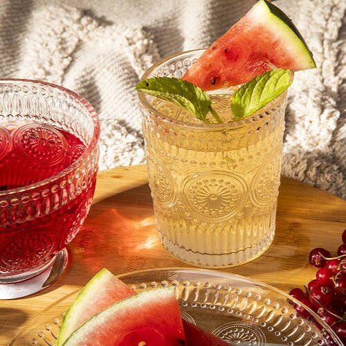 Altom Set of 6 Daisy glasses, 290 ml