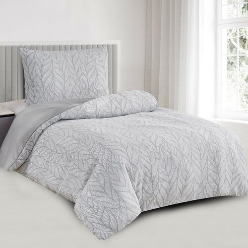 Žakárové povlečení Florida šedá, 140 x 200 cm, 70 x 90 cm