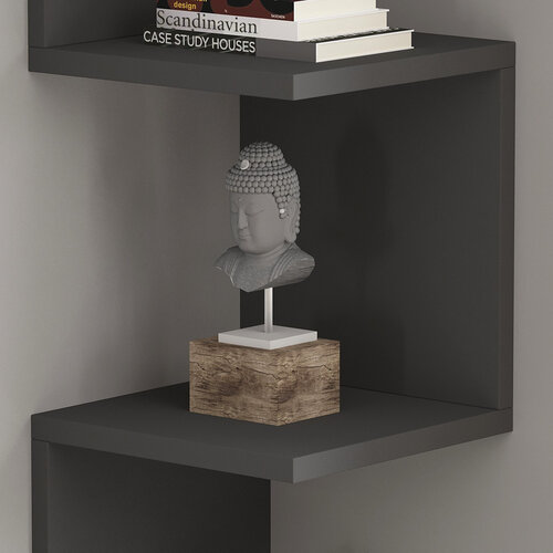 Wandregal Zikzak Anthracite