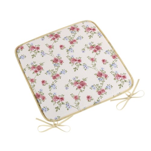 Bellatex Sitzkissen DITA glatt Kletterrose, 40 x 40 cm