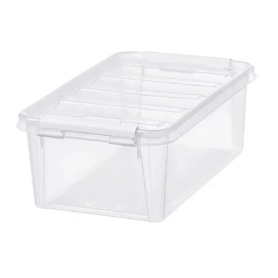 SmartStore Úložný box s bielymi klipmi Classic, 3,6 l