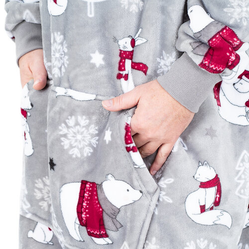 4Home Bluza z barankiem mikroplusz Arctic Snuggles, uni L – męska