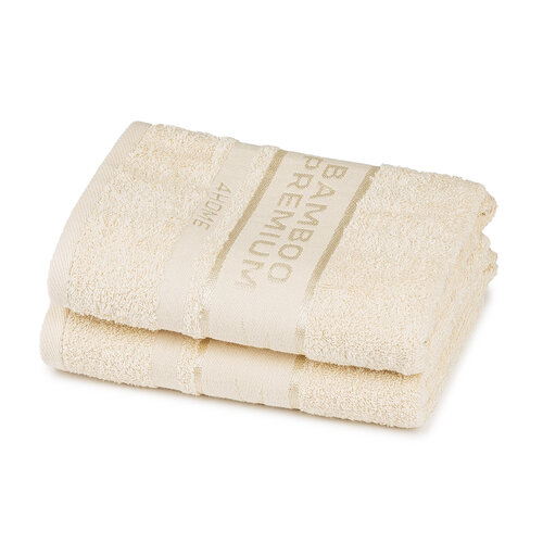 4Home Ręcznik Bamboo Premium kremowy, 30 x 50 cm, komplet 2 szt.