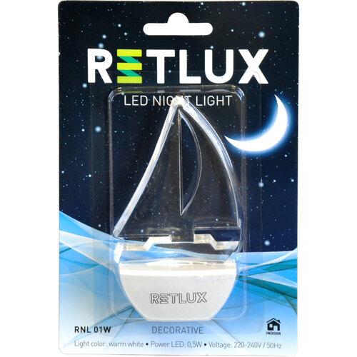 Retlux LED Noční světlo loď bílá