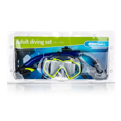 Sportwell Adult Diving Set 2 Stück, schwarz und gelb