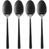 Set de lingurițe negre EH 4 buc, 15 cm