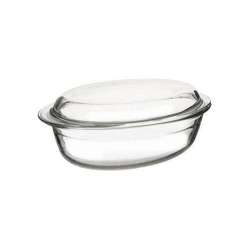 Orion Steklena pekač z pokrovom ovalna 33 x 20 x12,5 cm