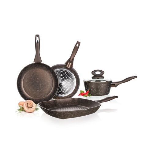 Banquet-Pfannkuchenpfanne mit Antihaftbeschichtung Premium Dunkelbraun 24 cm