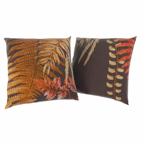 Kvalitex Poszewka na poduszkę Paproć brązowy, 40 x 40 cm, zestaw 2 szt.