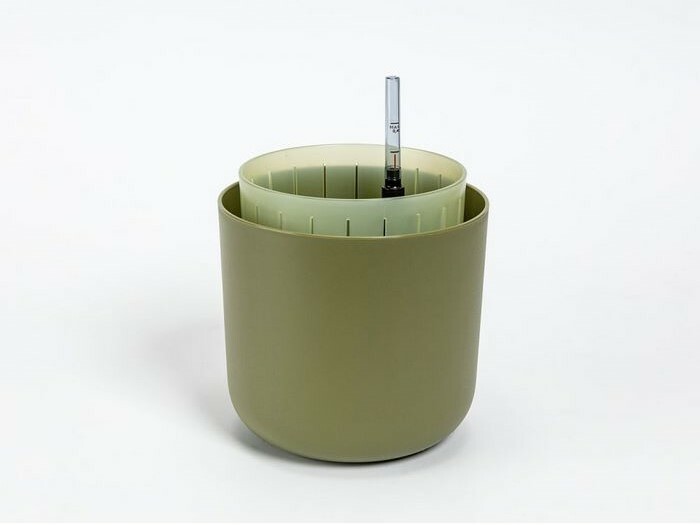 Plastia Ghiveci cu auto-apărare Tolita Air verde ,dia. 16 cm