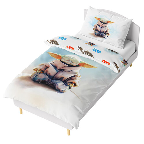 Lenjerie de pat pentru copii Star Wars Baby Yoda,140 x 200 cm, 70 x 90 cm