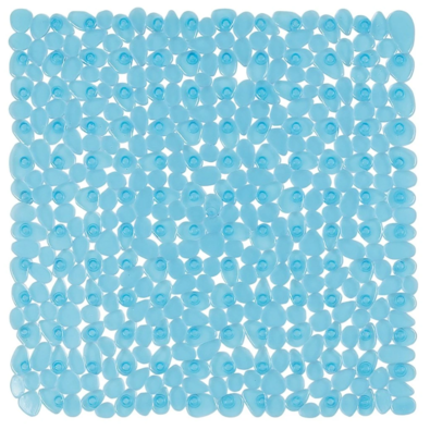 Spirella Anti-Rutsch-Duschmatte RIVER STONE, blau, 54 x 54 cm