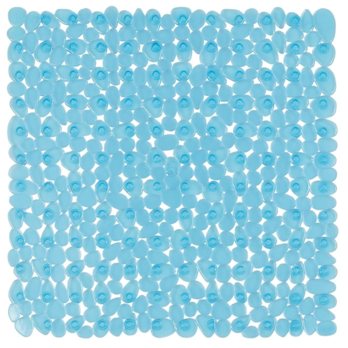 Spirella Protiskluzová podložka do sprchy RIVERSTONE, modrá, 54 x 54 cm