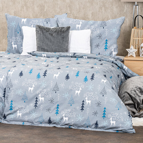 4Home Baumwollbettwäsche Elegant deer grey, 140 x 200 cm, 70 x 90 cm