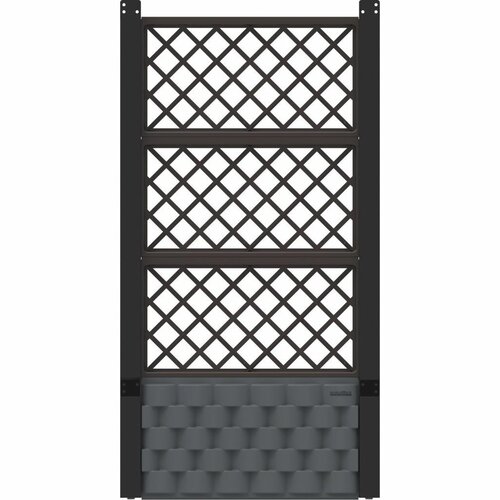 Duramax Nadzemný záhon s trelážou antracit, 55 x 55 cm