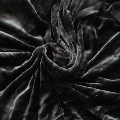 Rjuha Mikroplyš temno siva, 90 x 200 cm
