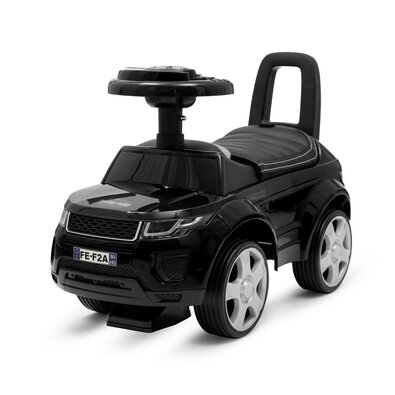 Mașinuță Baby Mix pentru copii SUV Prime, pieleecologică neagră