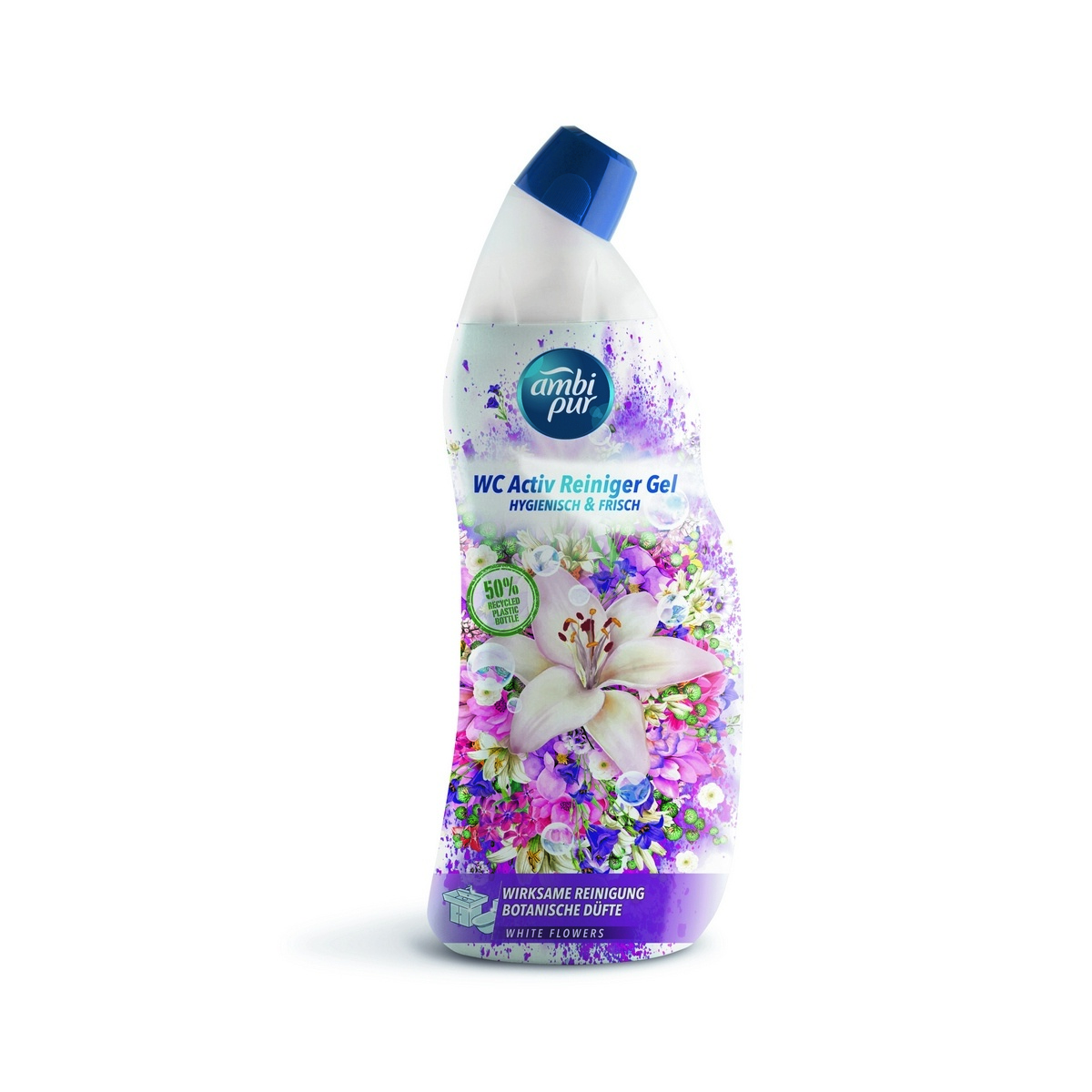Gel Ambipur WC Active flori albe 750 ml
