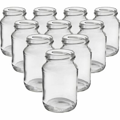Set de 10 bucăți de borcane cu filetSirius, 0,2 l, Orion