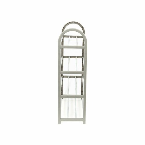 Compactor Vierstöckiges Schuhregal für 12 Paar Schuhe Poly , 49,5 x 18,4 x 65 cm