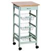 Kesper 25813 Küchenwagen mit Arbeitsplatte, 77 x 36 x 36 cm