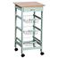 Kesper 25813 Cărucior de bucătărie cu blat de lucru, 77 x 36 x 36 cm