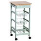 Kesper 25813 Küchenwagen mit Arbeitsplatte, 77 x 36 x 36 cm