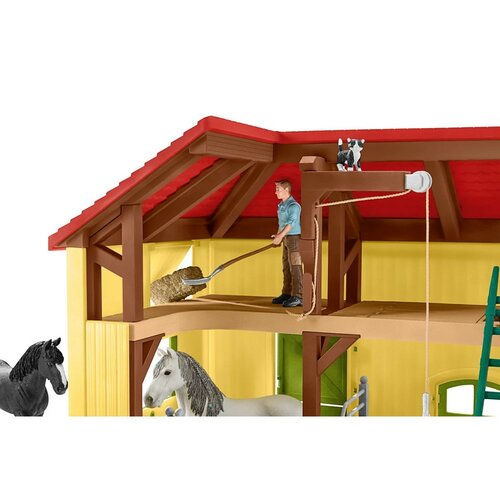 Schleich 42485 Стайня для коней з аксесуарами, 60x 40 x 29,5 см