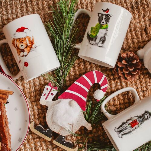 Altom Porcelanasti vrč Xmas Dog B, 300 ml