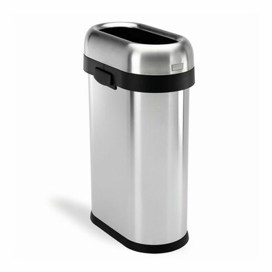 Coș de gunoi pentru spații comerciale Simplehuman 50 l, oțel inoxidabil